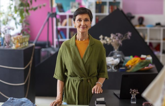 small-business-owner-fp Small business owner in her shop.